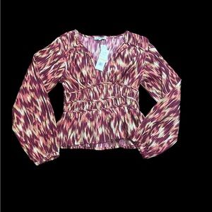 NWT flowy colorful Sam Edelman blouse